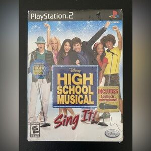 High School Musical: Sing It! Bundle PS2 Includes Mic Playstation2 New